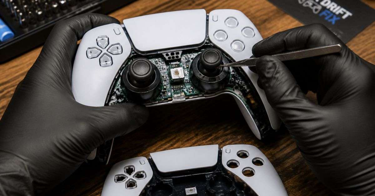 PS5 DualSense controller stick drift repair in Chennai at ConsoleFixit.