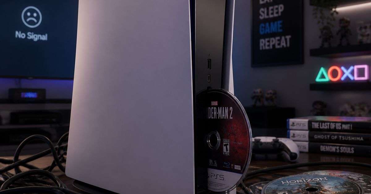 PS5 disc drive repair in Chennai for PlayStation 5 not reading game discs at ConsoleFixit