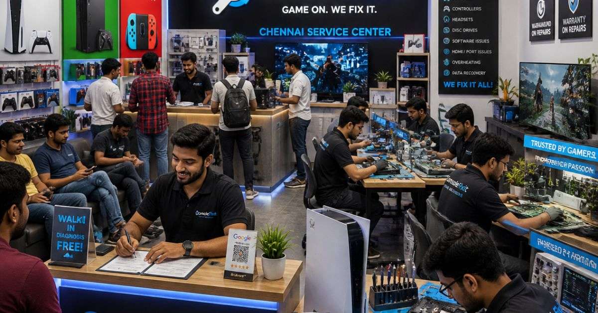 ConsoleFixit gaming console repair service for PS5, Xbox and Nintendo Switch in Chennai